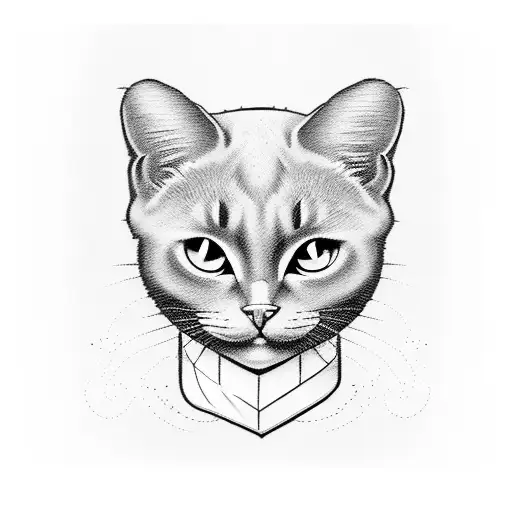 Black Cat Drinking Wine