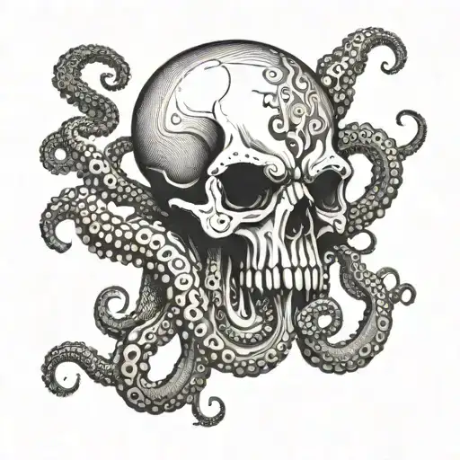Octopus Skull Wearing