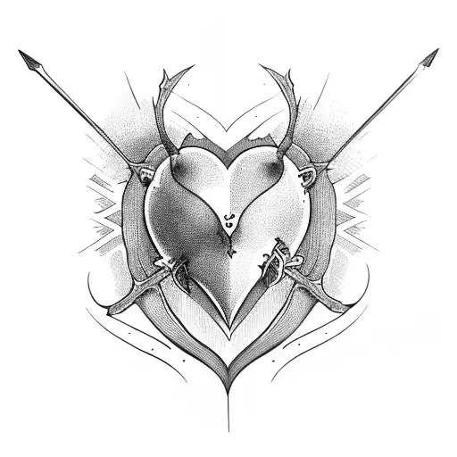 Gothic Heart Side Way