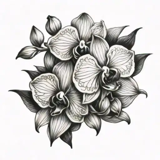 Cateleya Orchid Sunrise