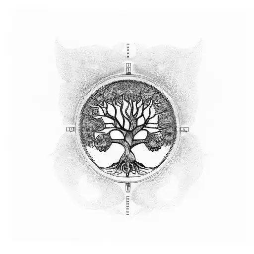 Tree Of Life And Crow