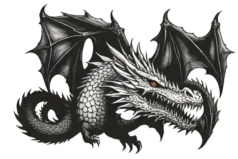 Balerion Dragon From Game Of Thrones Dragon Face