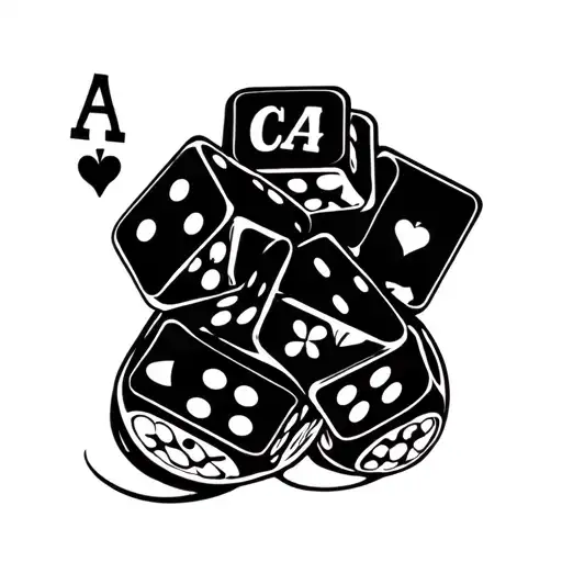 Poker Dice And Letters