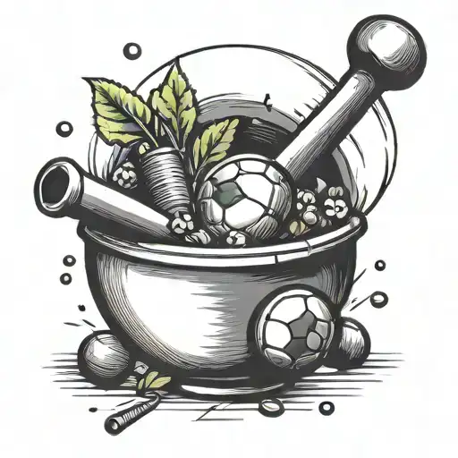 Combine A Football And A Mortar And Pestle To Symbolize Your Love For Both Football And Pharmacy
