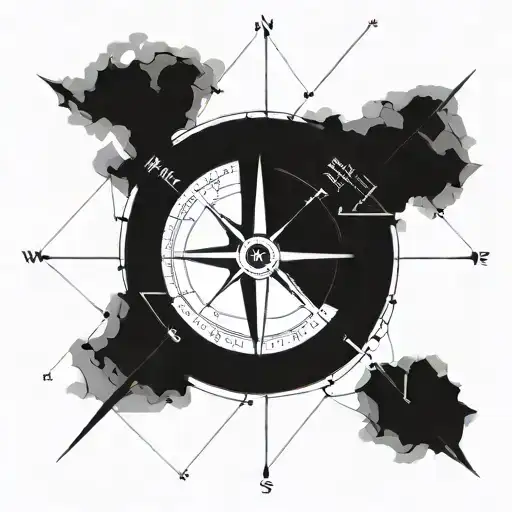 A Compass Intertwined With A Digital Circuit Pattern Representing Your It Background