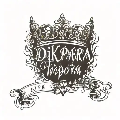 Text That Says Diokpara With A Crown Above The Edge Of The Text