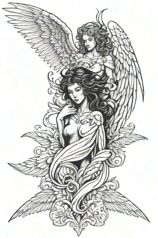Angel And Devil Wings