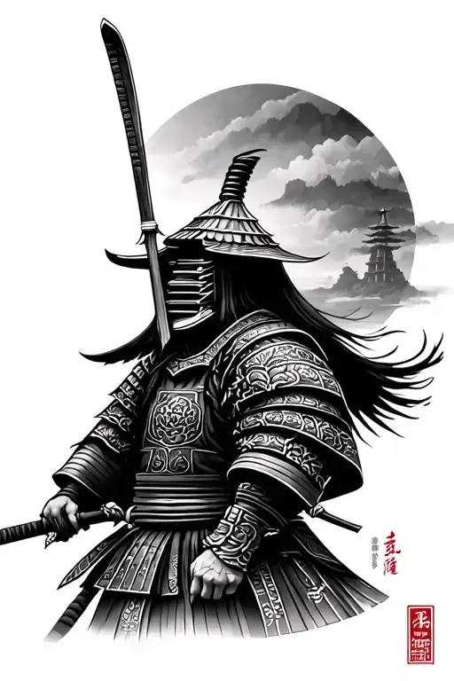 Japan Temple Samurai Warrior