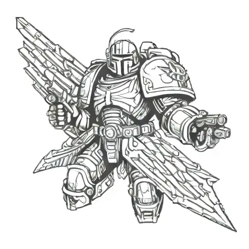 Warhammer 40K Dark Angels Space Marine