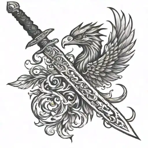 Sword With Phoenix