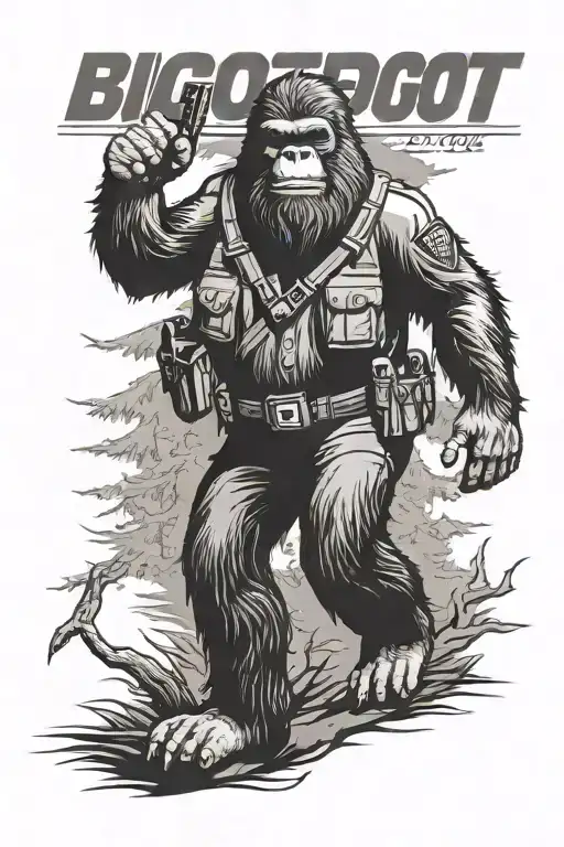 Bigfoot Police Officer