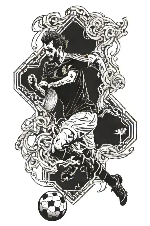 Combine Elements Of Greek Mythology With Symbols Of Liverpool Football Club
