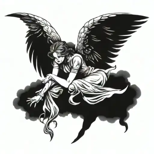Fallen Angel In Black