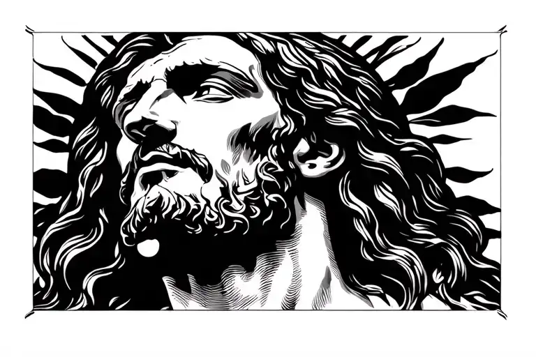 Jesus Piece With Black Work