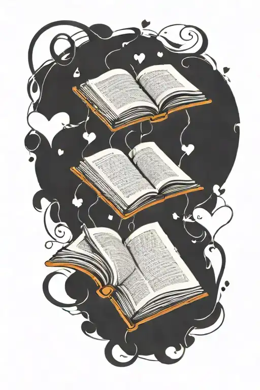 Open Book With The Words Te Vivo Coming From The Pages Surrounded By Hearts