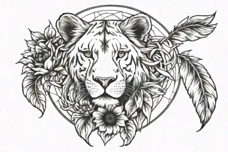 Lioness Dreamcatcher Sunflower