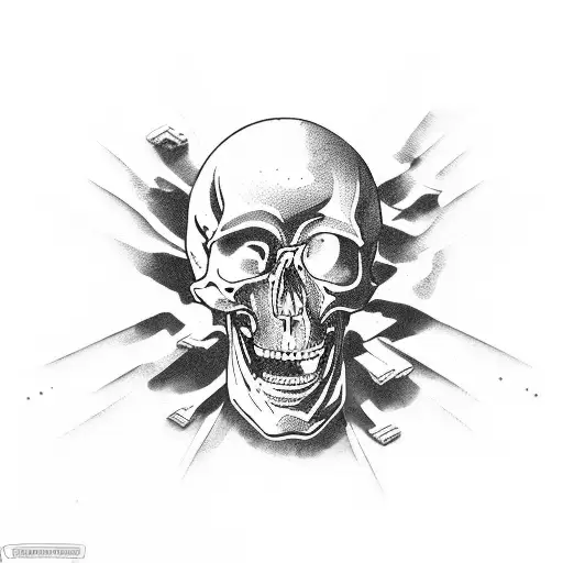 Skeleton Hand Reaching For Balloon