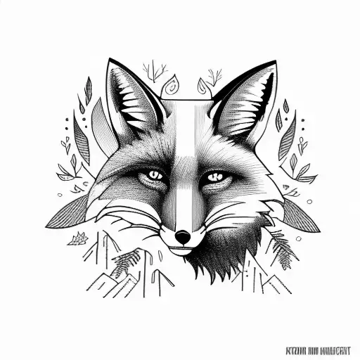 Fox And Crow In A Forest