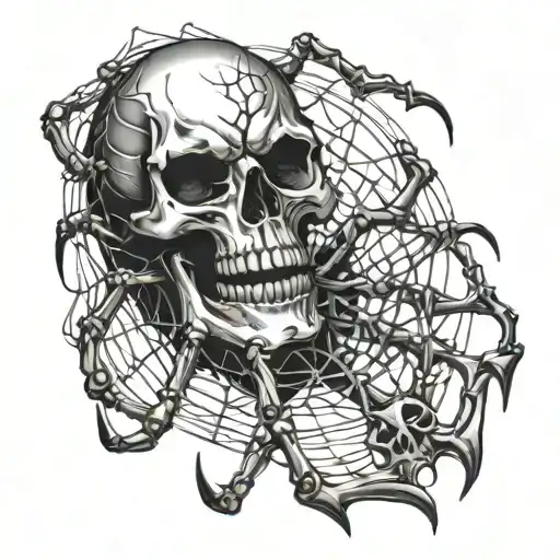 Spider Skull Bones