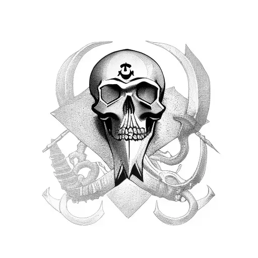 Caravel With A Skull Pirate