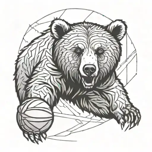 Basketball Grizzly Bear