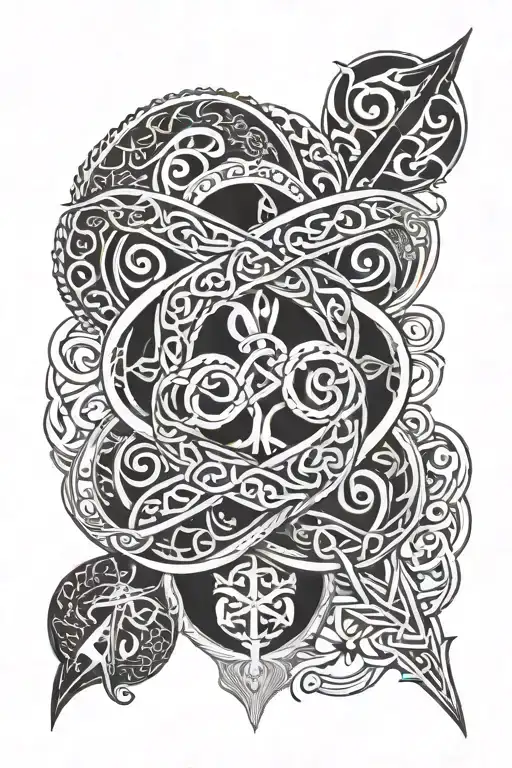 Nordic Symbols Intertwined Infinity Symbols Incorporated