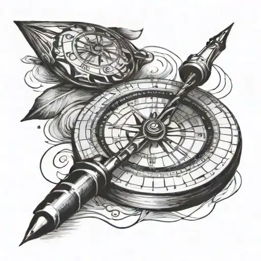 Pen With Compass