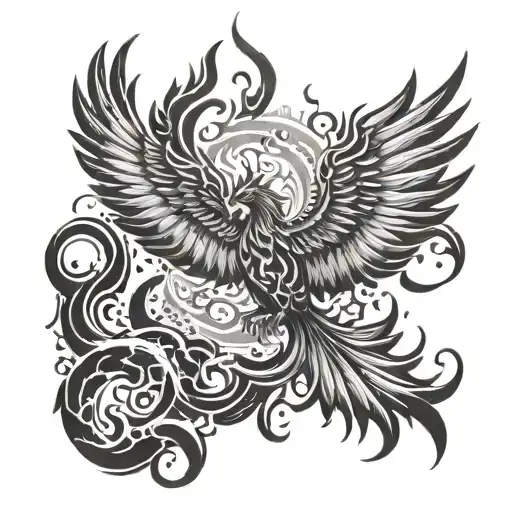 Phoenix Rising From Ashes