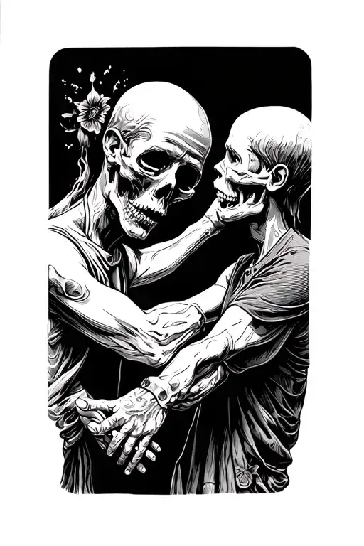 Deceased Brother Holding Hands