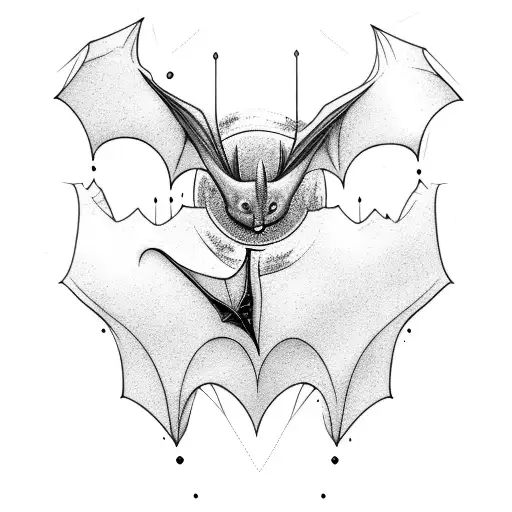 Bat And Raven On Branch