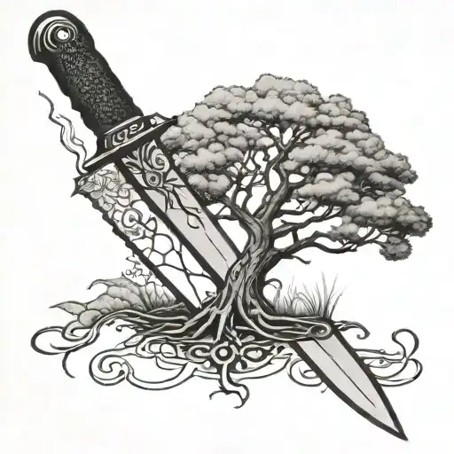 Tree And Knife