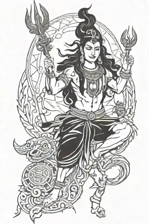 Shiva In Warrior Mode