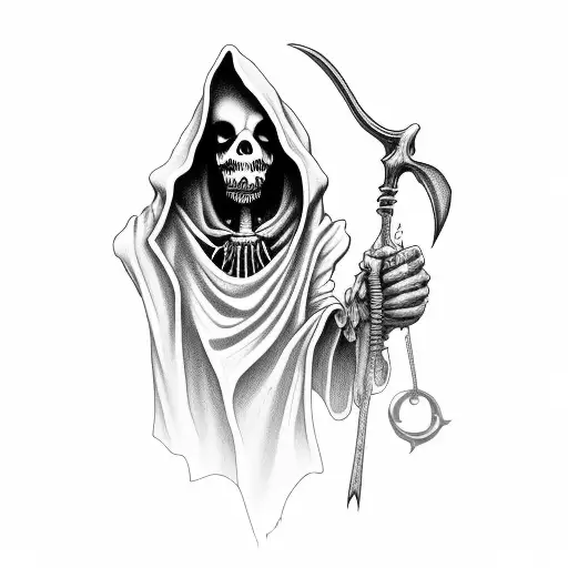 Grim Reaper Collecting Souls