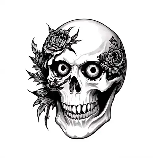 Skull And Eyeballs Wrapped