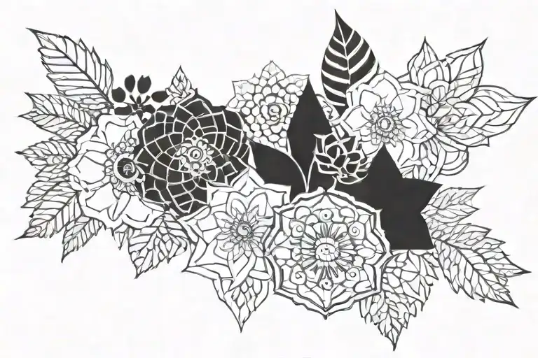 Floral Mandalas And Shapes