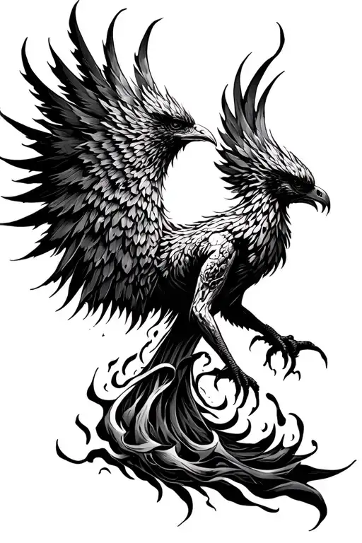 Phoenix Rising From Ashes