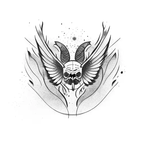 Crow Cranium And Axe