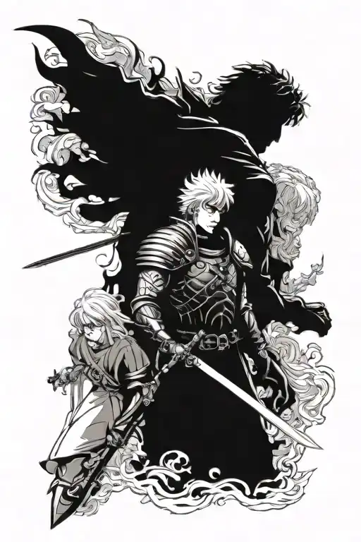Guts And Griffith From Berserk