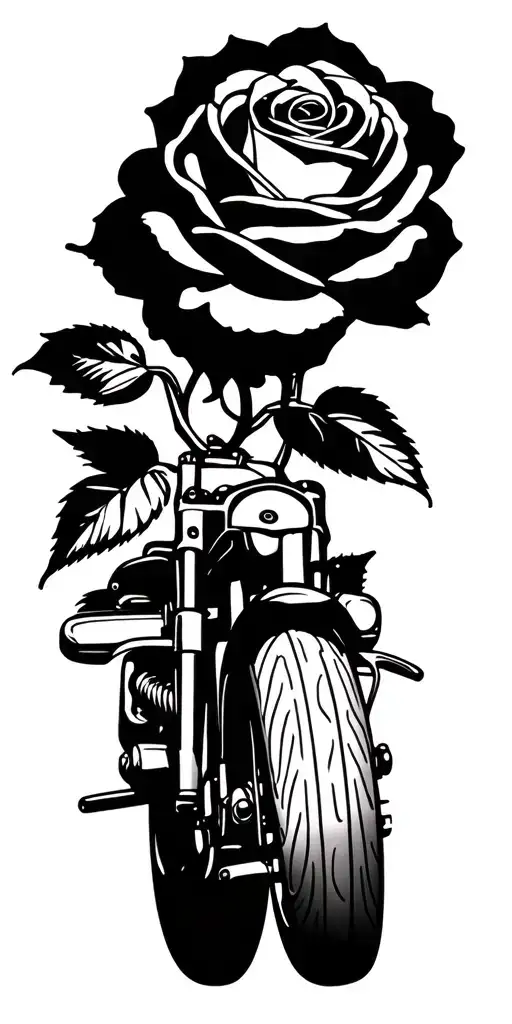 Motorcycle Heaert Rose Growing