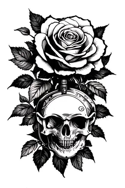 Motorcycle Heaert Rose Growing