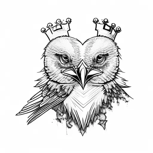 King Of Heart With Raven