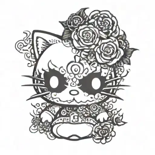 Dark Evil Hello Kitty Boy Blooded