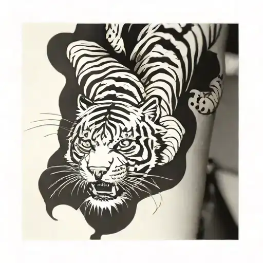 Spine Tiger Pouncing