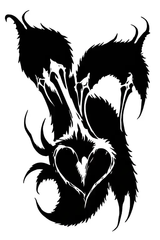 Bear Claw With Heart