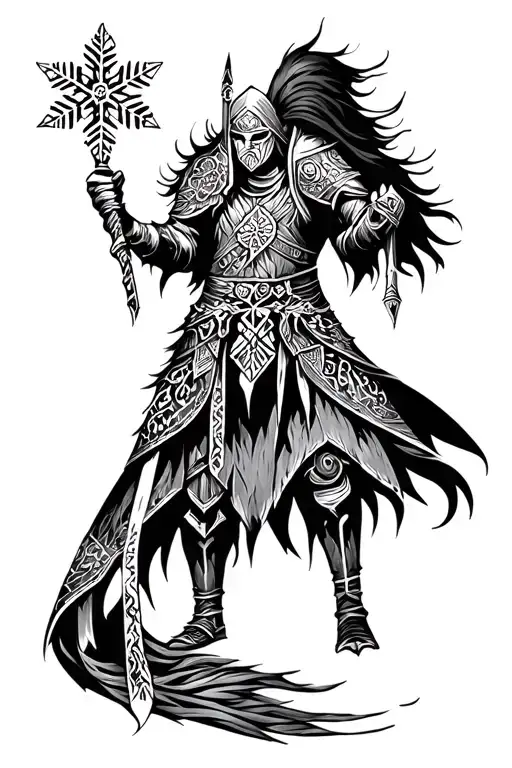 Winter Snowflake Warrior