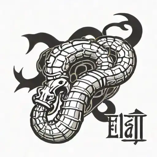 Elijah In Hebrew With A Scorpion