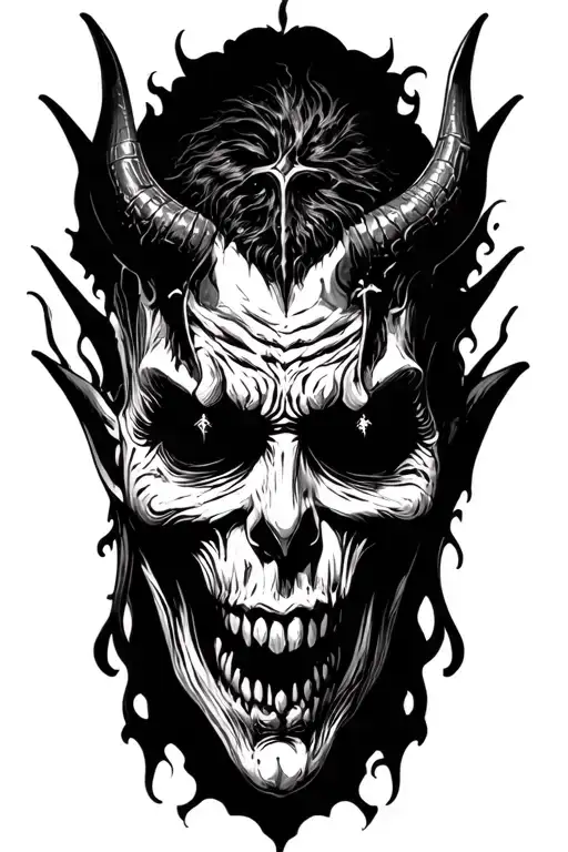 Satans Face Gothic Evil