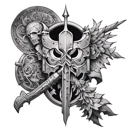 A Warhammer 40K Inspired Chest Piece With Elements Of Stoic Philosophy