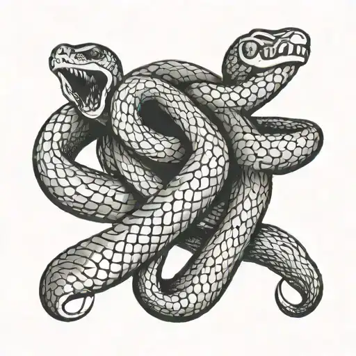 A Snake Coiled Around A Jiu Jitsu Belt