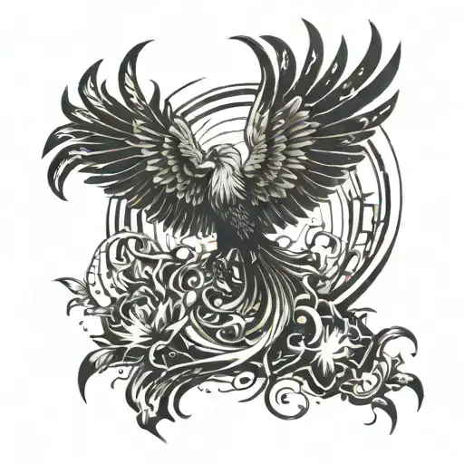 A Phoenix Rising From The Ashes With Elements Of Electronic Music Incorporated Into The Design